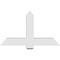 Ekena Millwork Eugene Architectural Grade PVC Gable Bracket, 48"W x 28"H x 6"D x 6"F, 14/12 Pitch GBP048X28X0606EUG00 - alternate 2